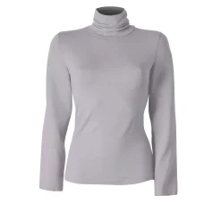T-Shirt En Topje|Trui En Vest<Blancheporte Effen coltrui in stretchstof grijs
