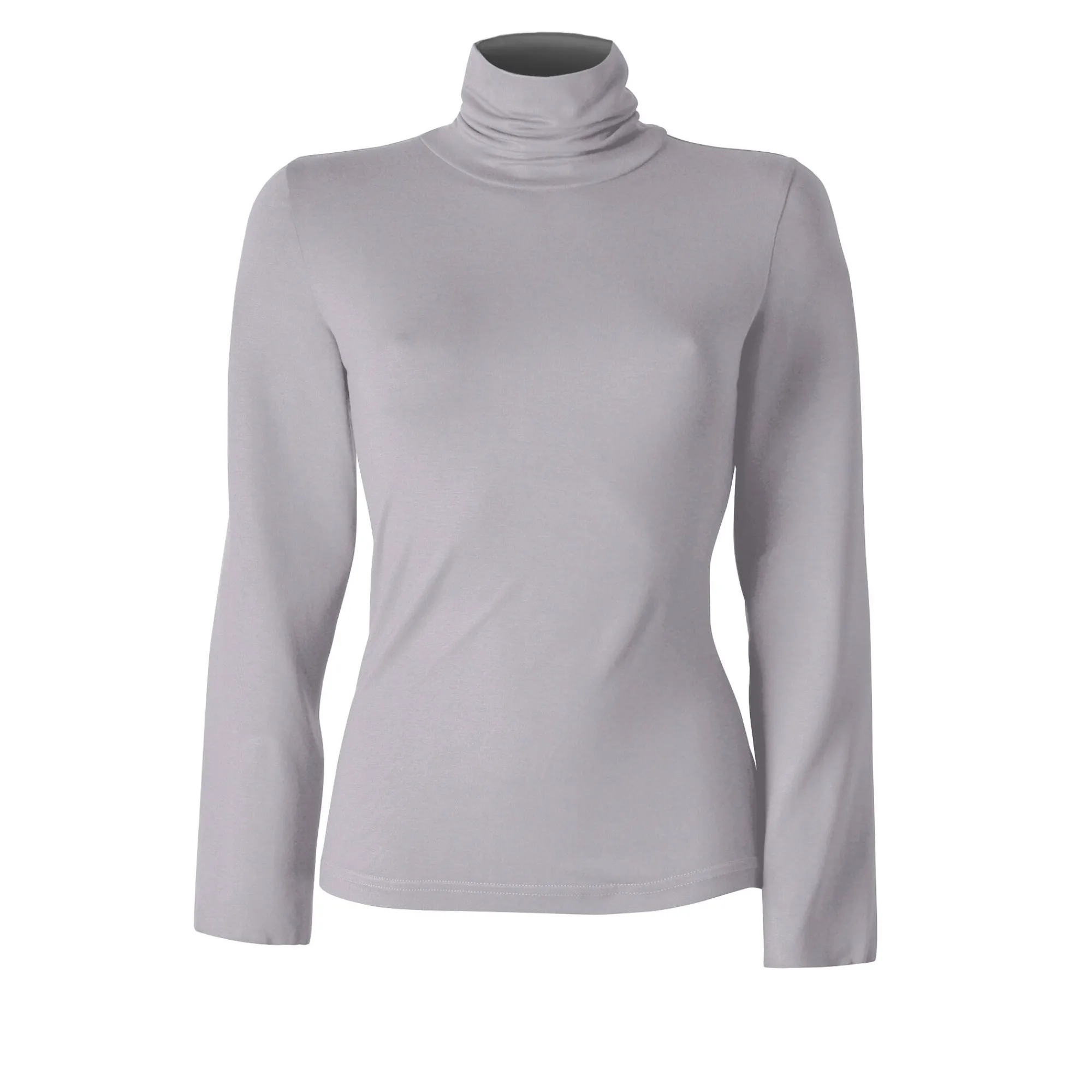 T-Shirt En Topje|Trui En Vest<Blancheporte Effen coltrui in stretchstof grijs