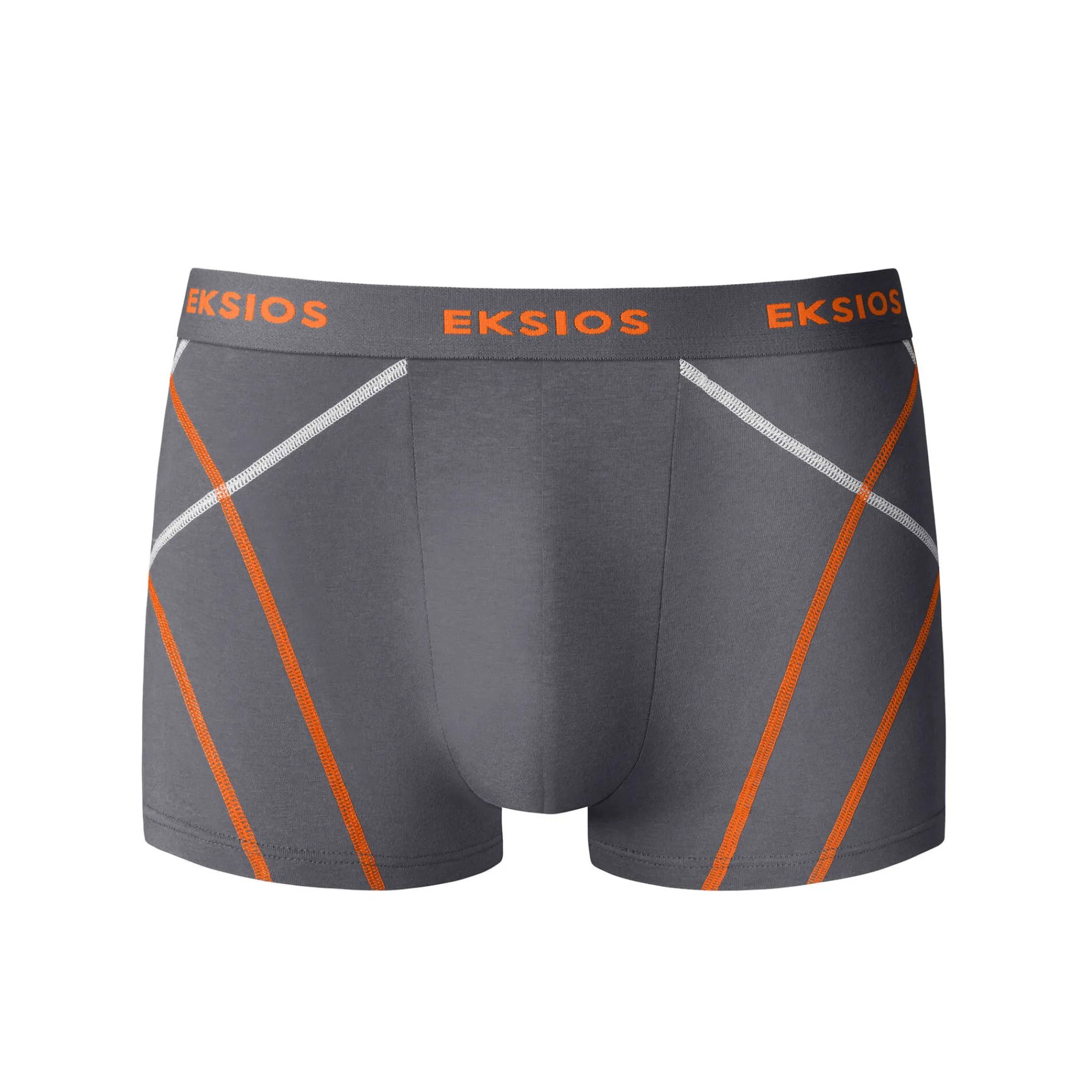 Ondergoed<Blancheporte Effen, gesloten shorty met contrasterend sierstiksel - set van 4 grijs / zwart