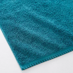 Badhanddoek<Blancheporte Effen handdoek 540g/m² luxe comfort met paardenstaartsteek smaragd