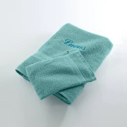Badhanddoek|Handdoek En Badlaken Kids<Colombine Effen handdoek, zacht comfort, personaliseerbaar watergroen