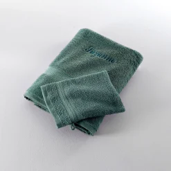 Badhanddoek|Handdoek En Badlaken Kids<Colombine Effen handdoek, zacht comfort, personaliseerbaar eucalyptus