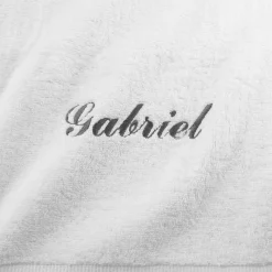 Badhanddoek|Handdoek En Badlaken Kids<Colombine Effen handdoek, zacht comfort, personaliseerbaar wit