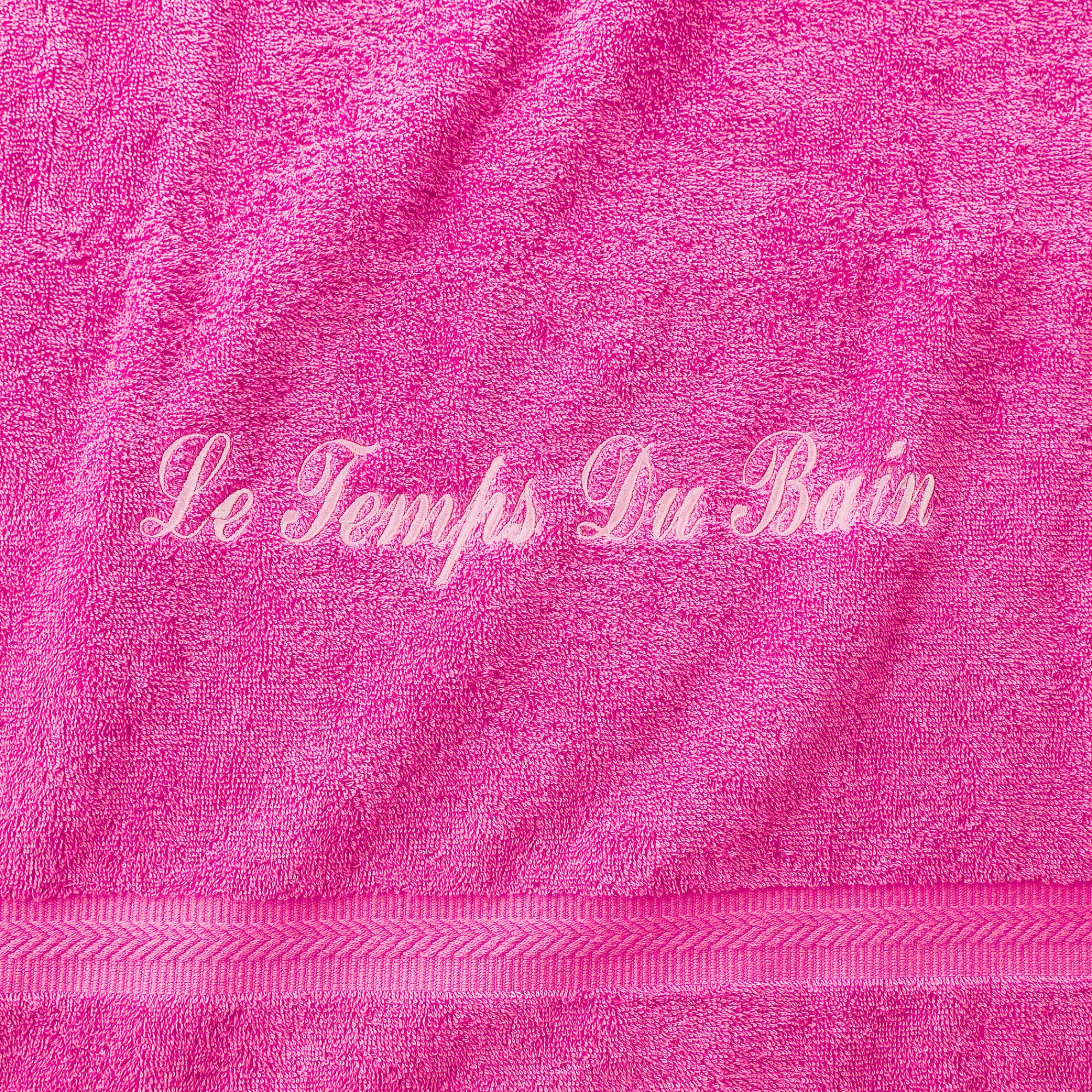 Badhanddoek|Handdoek En Badlaken Kids<Colombine Effen handdoek, zacht comfort, personaliseerbaar fuchsia