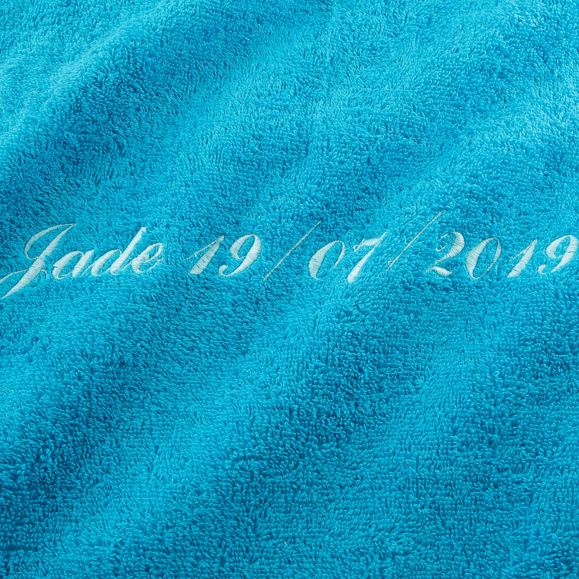 Badhanddoek|Handdoek En Badlaken Kids<Colombine Effen handdoek, zacht comfort, personaliseerbaar turkoois