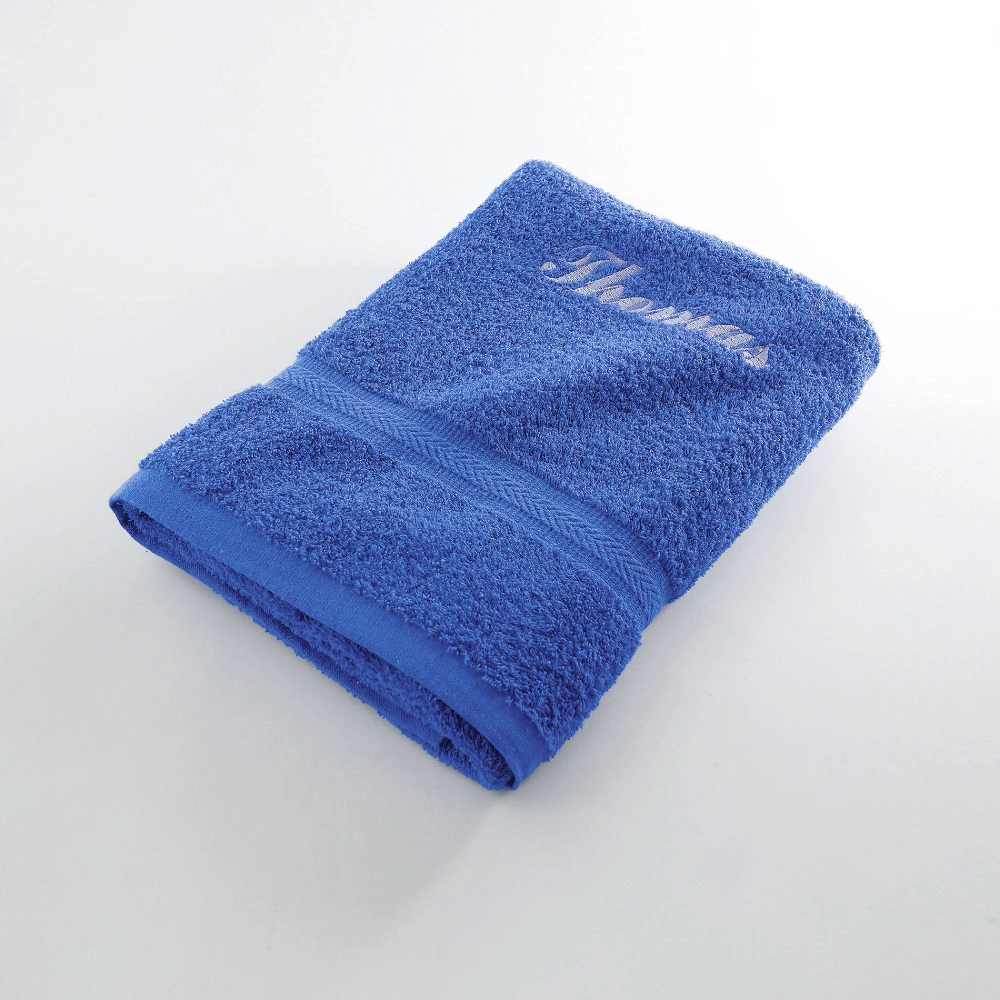 Badhanddoek|Handdoek En Badlaken Kids<Colombine Effen handdoek, zacht comfort, personaliseerbaar felblauw