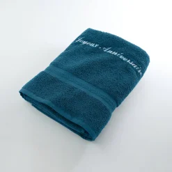 Badhanddoek|Handdoek En Badlaken Kids<Colombine Effen handdoek, zacht comfort, personaliseerbaar pauwblauw