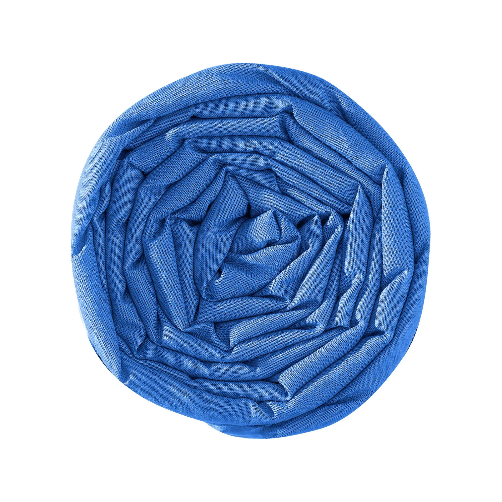 Hoeslaken<Blancheporte Effen hoeslaken in jersey voor gelede bedbodem, hoeken van 27 cm oceaanblauw