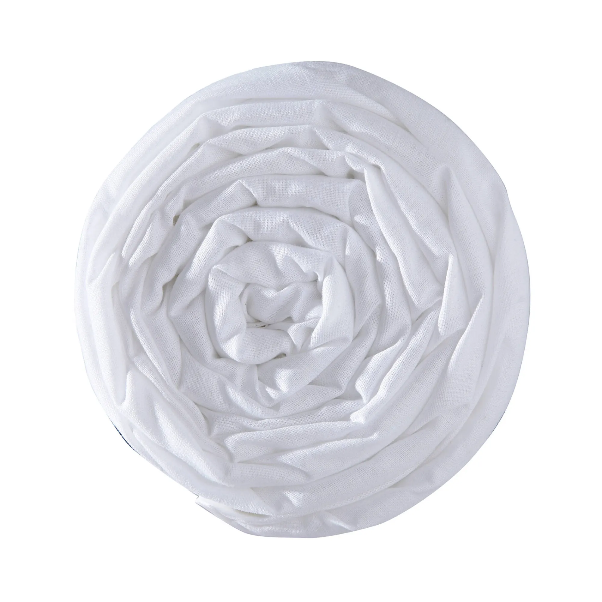 Hoeslaken<Colombine Effen hoeslaken in polyester-katoen voor gelede bedbodems, hoeken van 26 cm wit