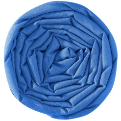 Hoeslaken<Colombine Effen hoeslaken in polyester-katoen, hoekdiepte 32 cm oceaanblauw