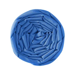 Hoeslaken<Colombine Effen hoeslaken in polyester-katoen voor gelede bedbodems, hoeken van 26 cm oceaanblauw