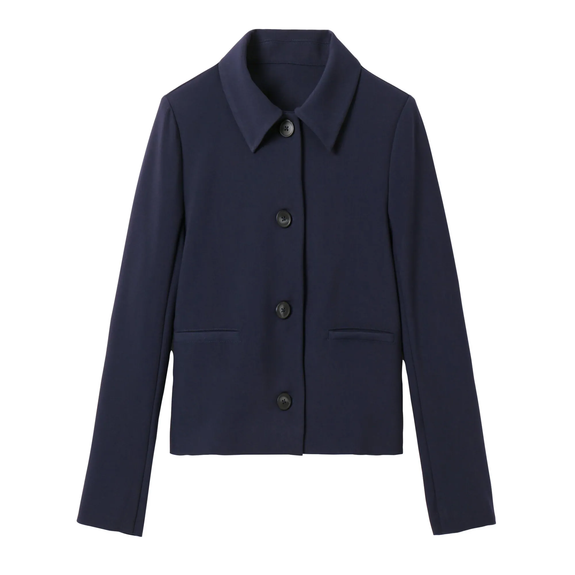 Jas En Mantel<Blancheporte Effen korte blazer, kleine lengtes marine