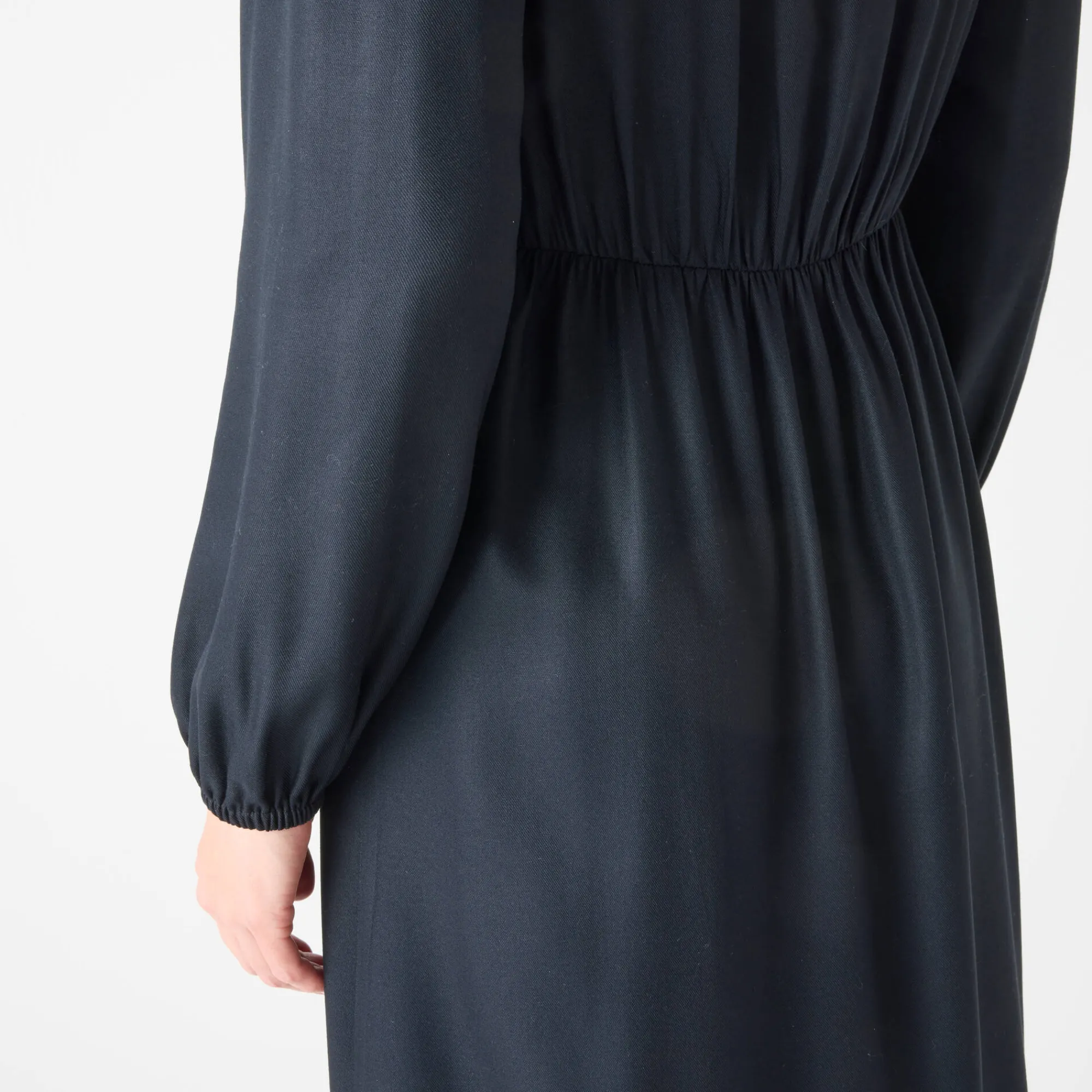 Feestoutfits Dames|Jurk<Blancheporte Effen lange jurk met V-hals zwart