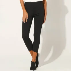 Legging<Blancheporte Effen 3/4-legging - set van 2 roze / zwart