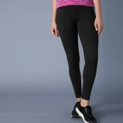 Legging|Broek<Blancheporte Effen legging in biokatoen zwart