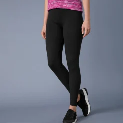 Legging|Broek<Blancheporte Effen legging in biokatoen zwart