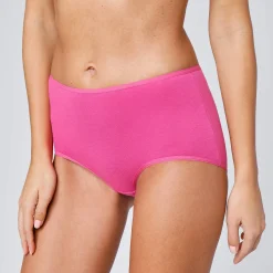 Slip En Shorty<Blancheporte Effen maxislip in stretchkatoen - Set van 10 fel
