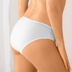 Slip En Shorty<Blancheporte Effen midislip in stretchkatoen - Set van 10 blauw / roze