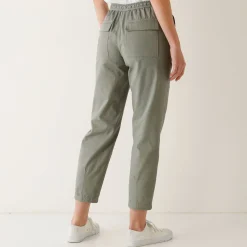 Broek<Blancheporte Effen mom fit 7/8-broek, katoen kaki