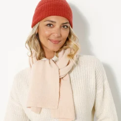 Accessoires En Juwelen<Blancheporte Effen muts in tricot paprika