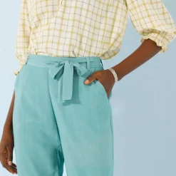 Broek<Blancheporte Effen, nauwsluitende broek met 7/8-model, soepel materiaal grijsblauw