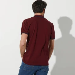 T-Shirt, Hemd En Polo<Blancheporte Effen polo in piquétricot met korte mouwen bordeaux