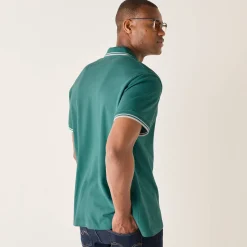 T-Shirt, Hemd En Polo<Blancheporte Effen polo in piquétricot met korte mouwen celadon