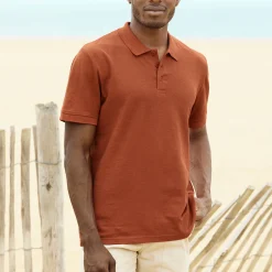 T-Shirt, Hemd En Polo<Blancheporte Effen polo in piquétricot met korte mouwen terracotta