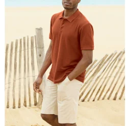 T-Shirt, Hemd En Polo<Blancheporte Effen polo in piquétricot met korte mouwen terracotta