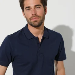 T-Shirt, Hemd En Polo<Blancheporte Effen polo in piquétricot met korte mouwen marine