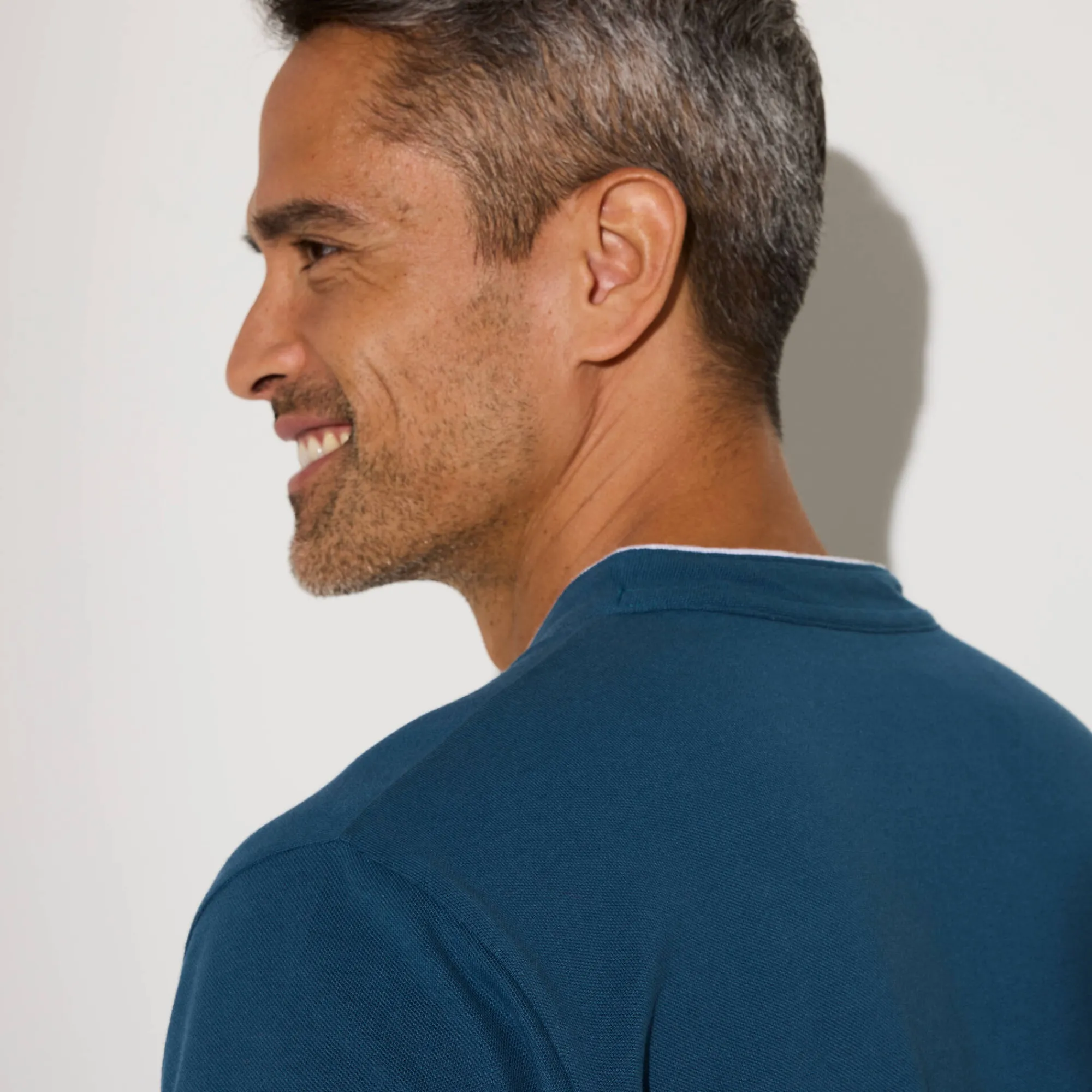 T-Shirt, Hemd En Polo<Blancheporte Effen polo in piquétricot, met maokraagje en korte mouwen eendenblauw