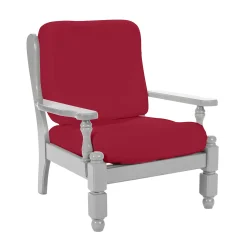 Zitbankhoes<Blancheporte Effen, rekbare hoes voor rustieke fauteuil bordeaux