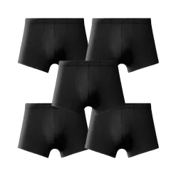 Ondergoed<Blancheporte Effen shorty met elastische, overtrokken tailleband - set van 5 zwart