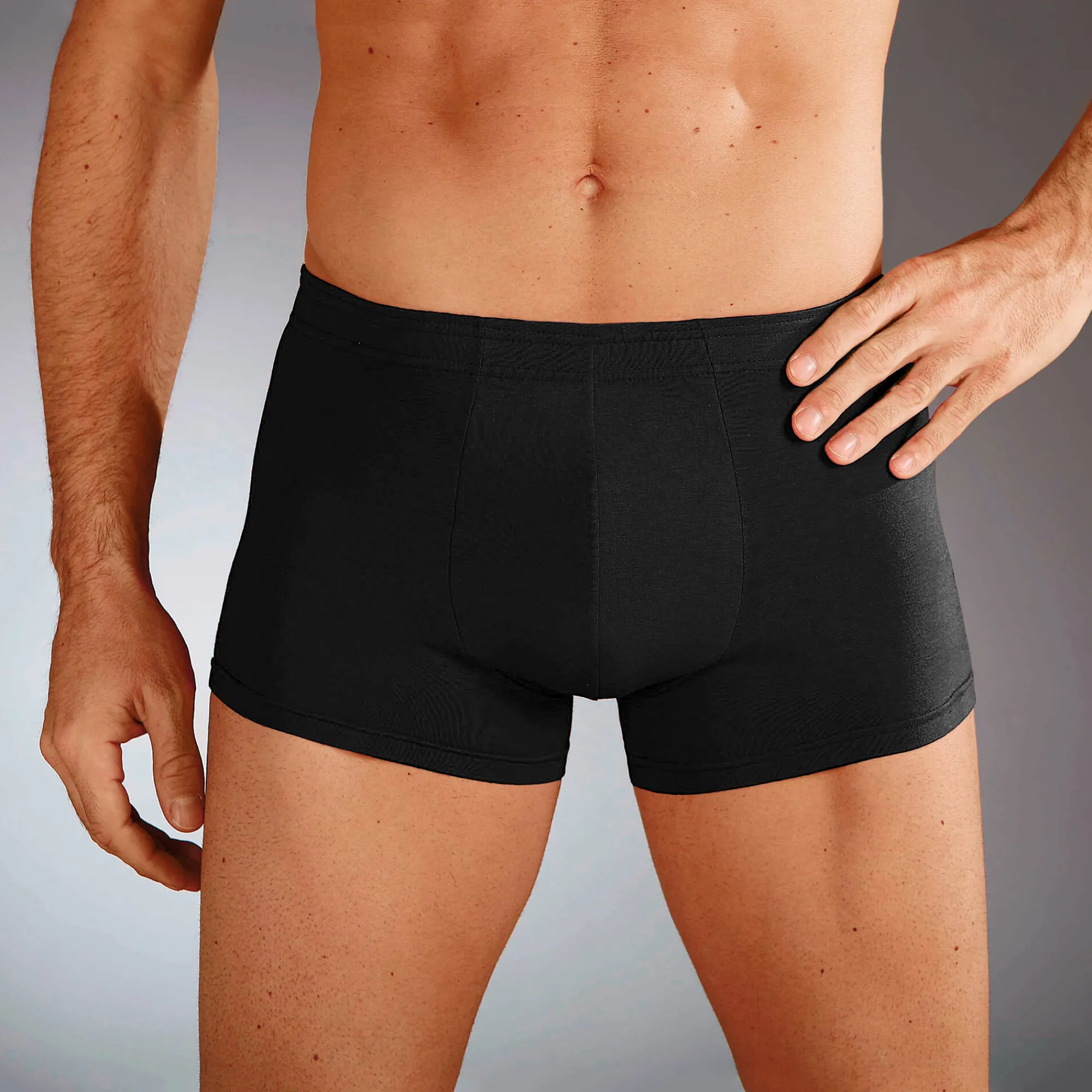 Ondergoed<Blancheporte Effen shorty met elastische, overtrokken tailleband - set van 5 zwart
