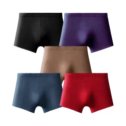 Ondergoed<Blancheporte Effen shorty met elastische, overtrokken tailleband - set van 5 rood + blauw + zwart
