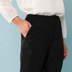 Feestoutfits Dames|Broek<Blancheporte Effen slimbroek, kleine lengtes zwart