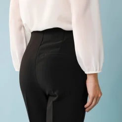 Feestoutfits Dames|Broek<Blancheporte Effen slimbroek, kleine lengtes zwart