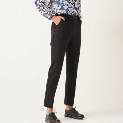 Broek<Blancheporte Effen slimbroek, milanotricot zwart