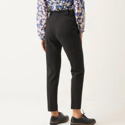 Broek<Blancheporte Effen slimbroek, milanotricot zwart