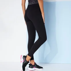 Legging|Broek<Blancheporte Effen sportlegging met hoge taille zwart