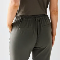 Broek<Blancheporte Effen tapered 7/8-broek kaki
