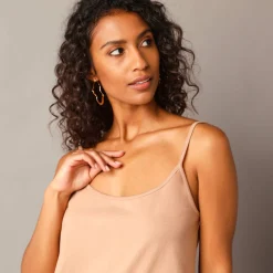 T-Shirt En Topje<Lora Zellini Effen topje met fijne bandjes taupe