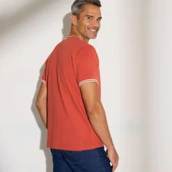 T-Shirt, Hemd En Polo<Blancheporte Effen T-shirt in piquétricot, korte mouwen tomette