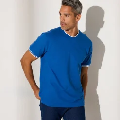 T-Shirt, Hemd En Polo<Blancheporte Effen T-shirt in piquétricot, korte mouwen blauw
