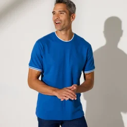 T-Shirt, Hemd En Polo<Blancheporte Effen T-shirt in piquétricot, korte mouwen blauw
