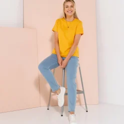 T-Shirt En Topje<Blancheporte Effen T-shirt met korte mouwen honing