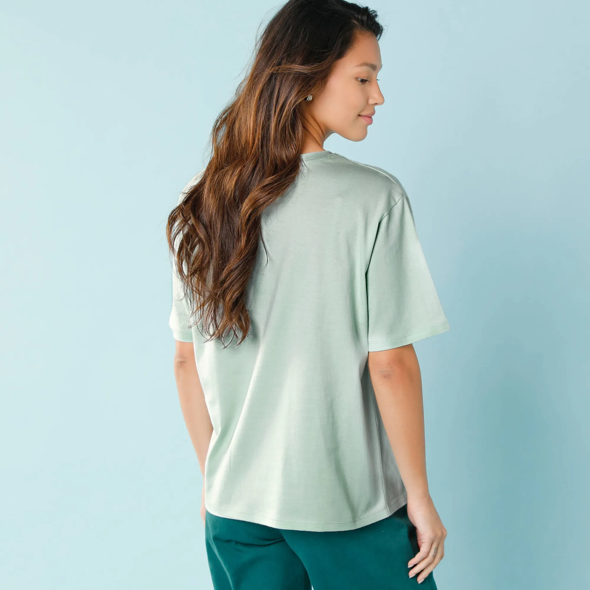 T-Shirt En Topje<Blancheporte Effen T-shirt met korte mouwen, kleine lengtes grijsgroen
