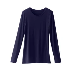 T-Shirt En Topje<Blancheporte Effen T-shirt met ronde hals, in stretchstof marine
