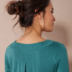 T-Shirt En Topje|Bloes En Tuniek<Blancheporte Effen tuniek donkergroen