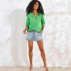 Bloes En Tuniek<Blancheporte Effen tuniek, katoengaas groen